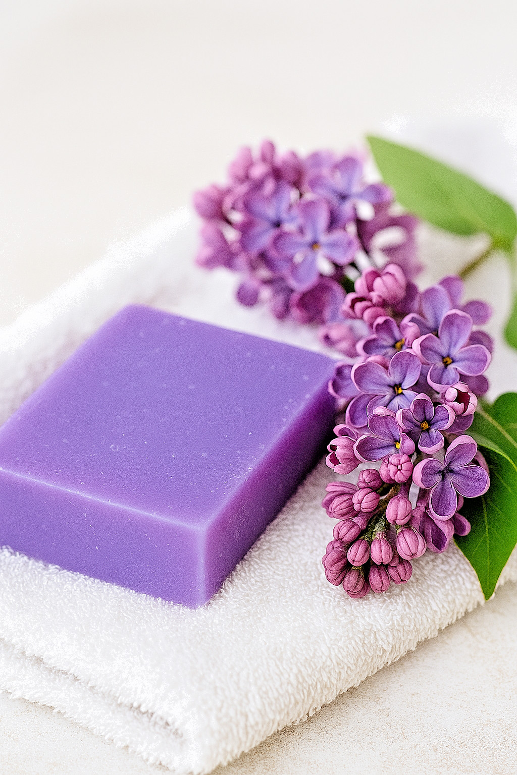 Homemade, All Natural, Peaceful Forest Purple Handmade Lilac Meadow Bar Soap