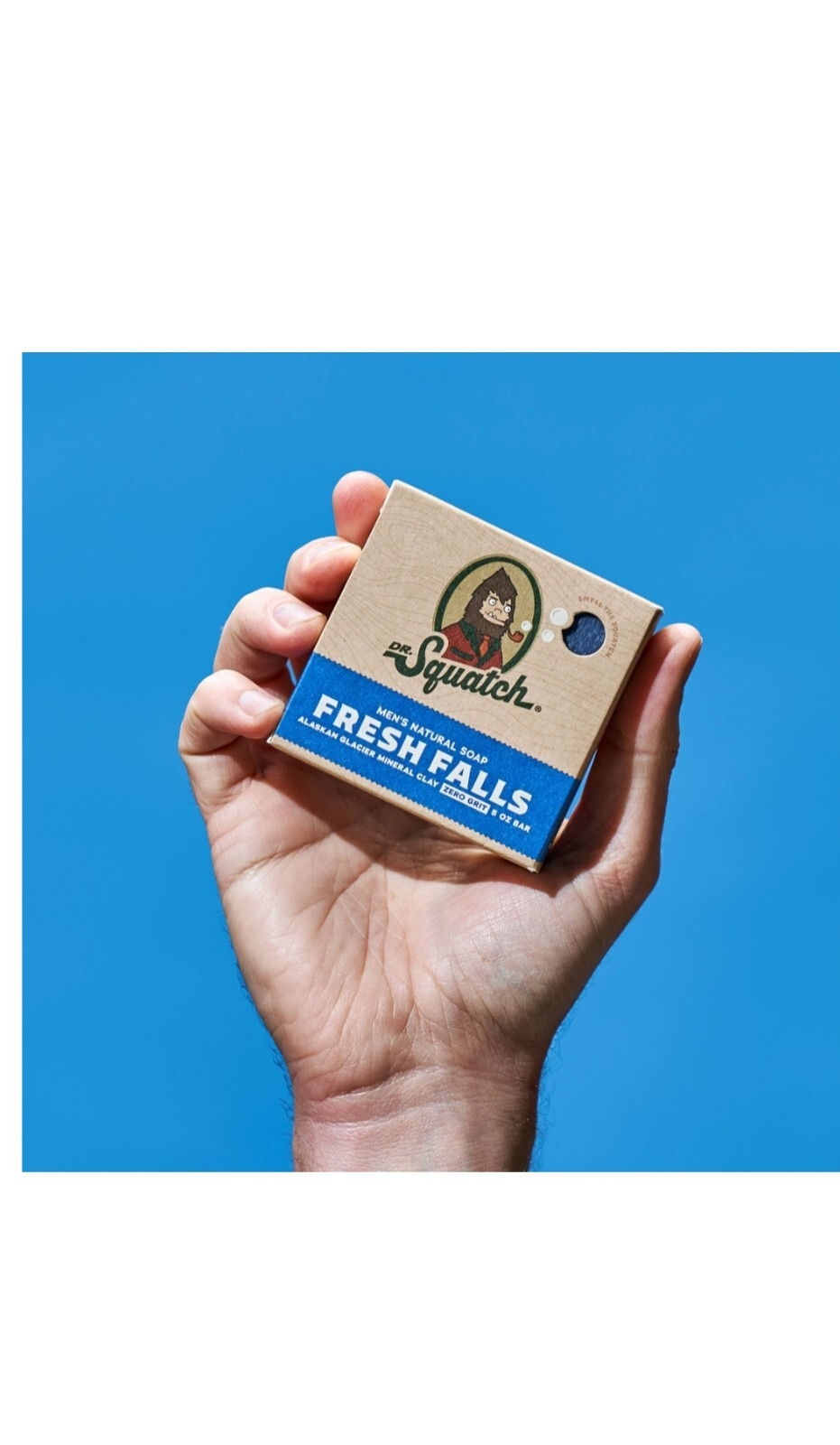 Dr. Squatch Bar Soap for Men natural FRESH FALLS Scent 1 Beard Oil