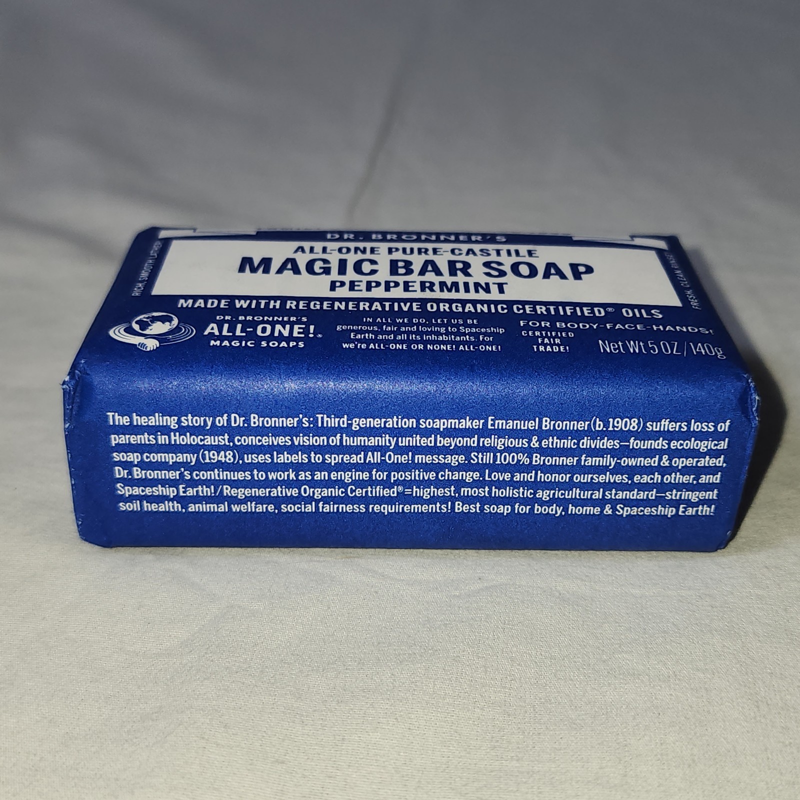 Dr. Bronner’s Magic Soaps All-One Hemp Peppermint Pure-Castile Soap 5 oz Vegan