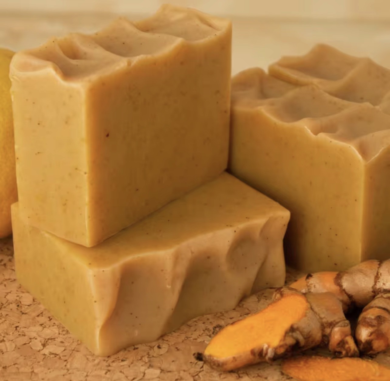 4 Honey turmeric & kojic lemon Body whitening Bar Soap Pattern Unisex for Body