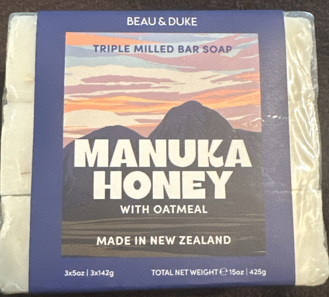 Beau & Duke Manuka Honey W/ Oatmeal 3CT 5 Oz Each Made In New Zealand