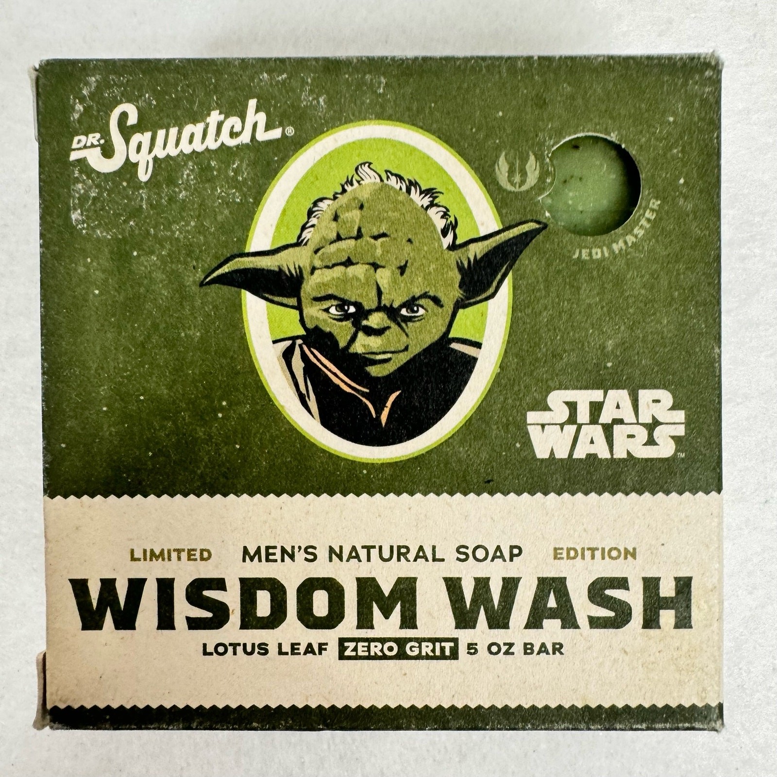 4 Bars Dr Squatch Mens Natural Soap Star Wars Yoda Wisdom Wash Lotus Leaf 5-Oz