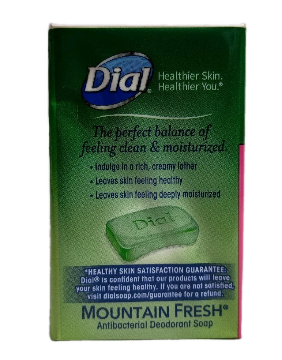 21 Bars Dial Antibacterial Bar Soap Mountain Fresh Deodorant 3.2 Oz. Each