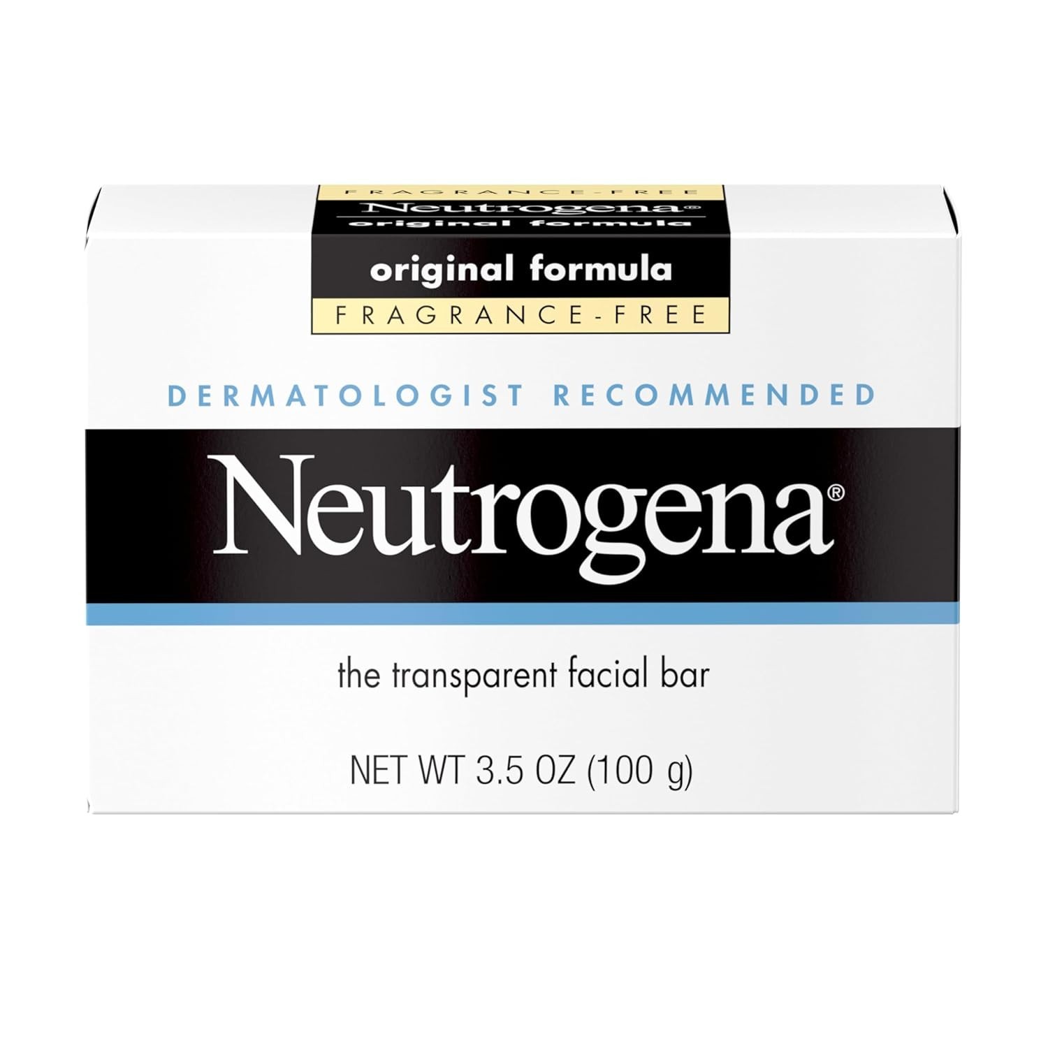 Neutrogena Transparent Face Wash Bar 3.5 oz – Gentle Daily Cleansing Solution