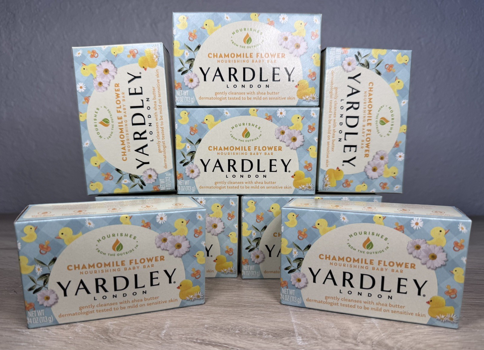 8 Bars – Yardley London Chamomile Nourishing Baby Bar 4 oz With Shea Butter