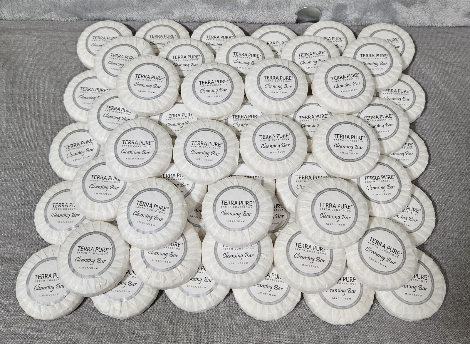 Lot 60 Terra Pure Earth Conscious Cleansing Bar 1.25oz / 35g Each Round