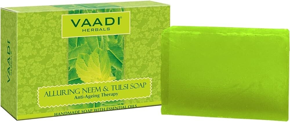 Vaadi Herbals Alluring Neem & Tulsi Soap 75g,