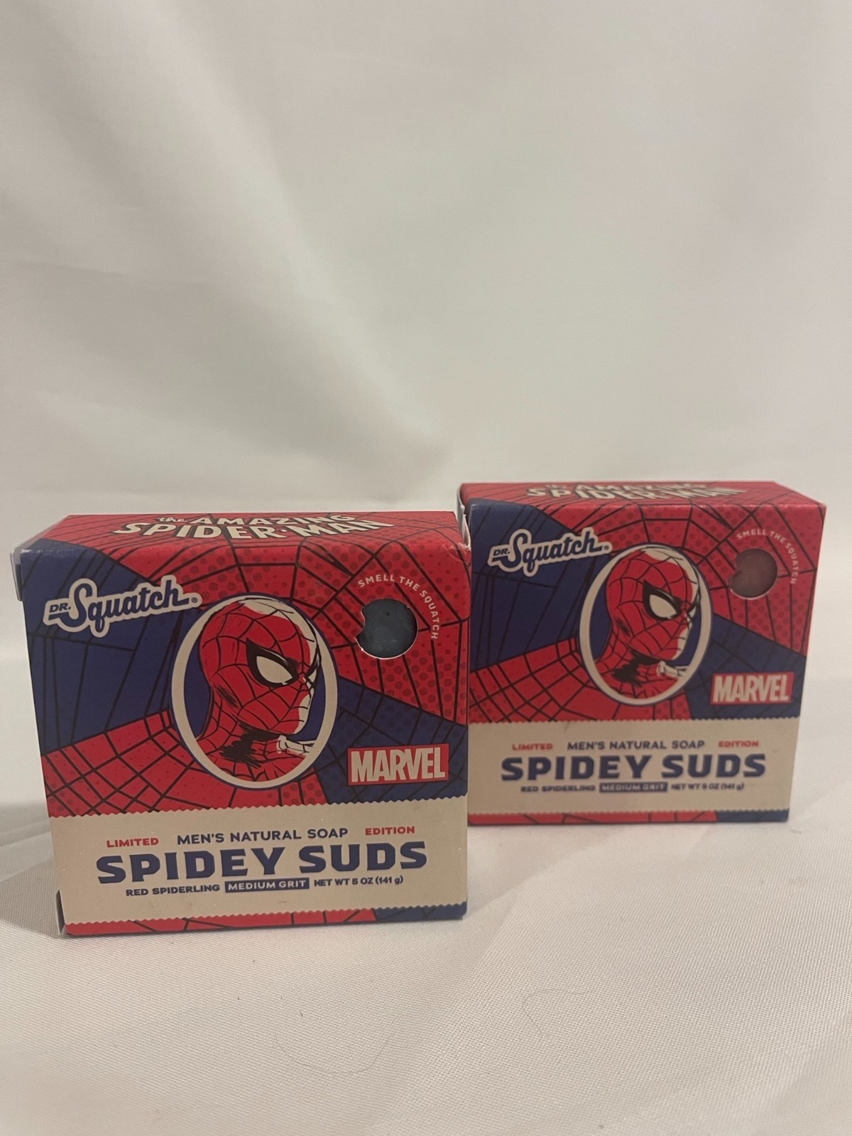 Dr Squatch 2 pack Limited Edition Marvel Spidey Suds Bar Soap
