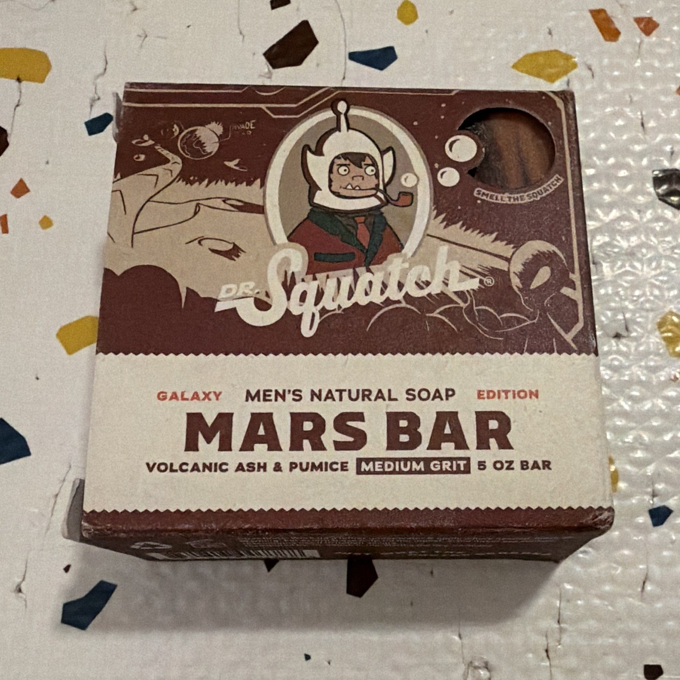 Dr. Squatch Galaxy Edition Mars Bar Men’s Natural Soap Bar 5 oz
