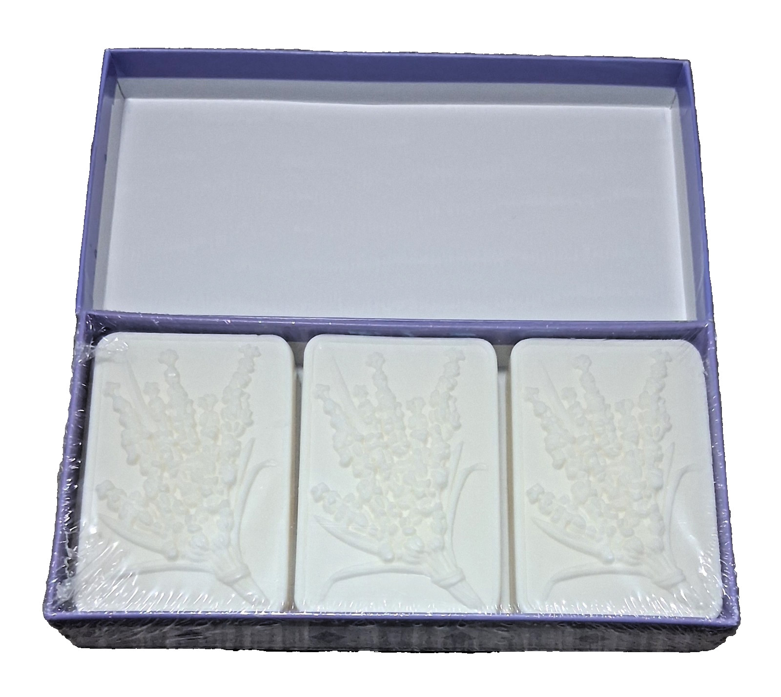Saponificio Artigianale Fiorentino 3 Lavender Soap Bars 4.4 oz Tuscany Italy New