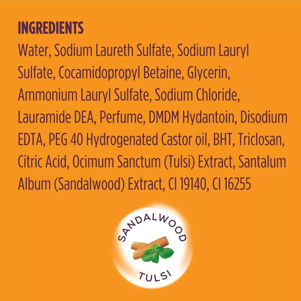 Natural Goodness of Sandalwood & Tulsi Santoor Classic Gentle Hand Wash