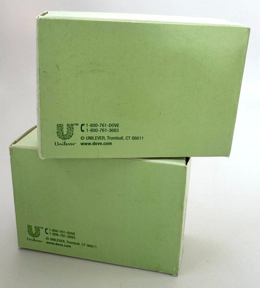 2 Bars Vintage Dove Go Fresh Cool Moisture Soap Bar Cucumber Green Tea Scent