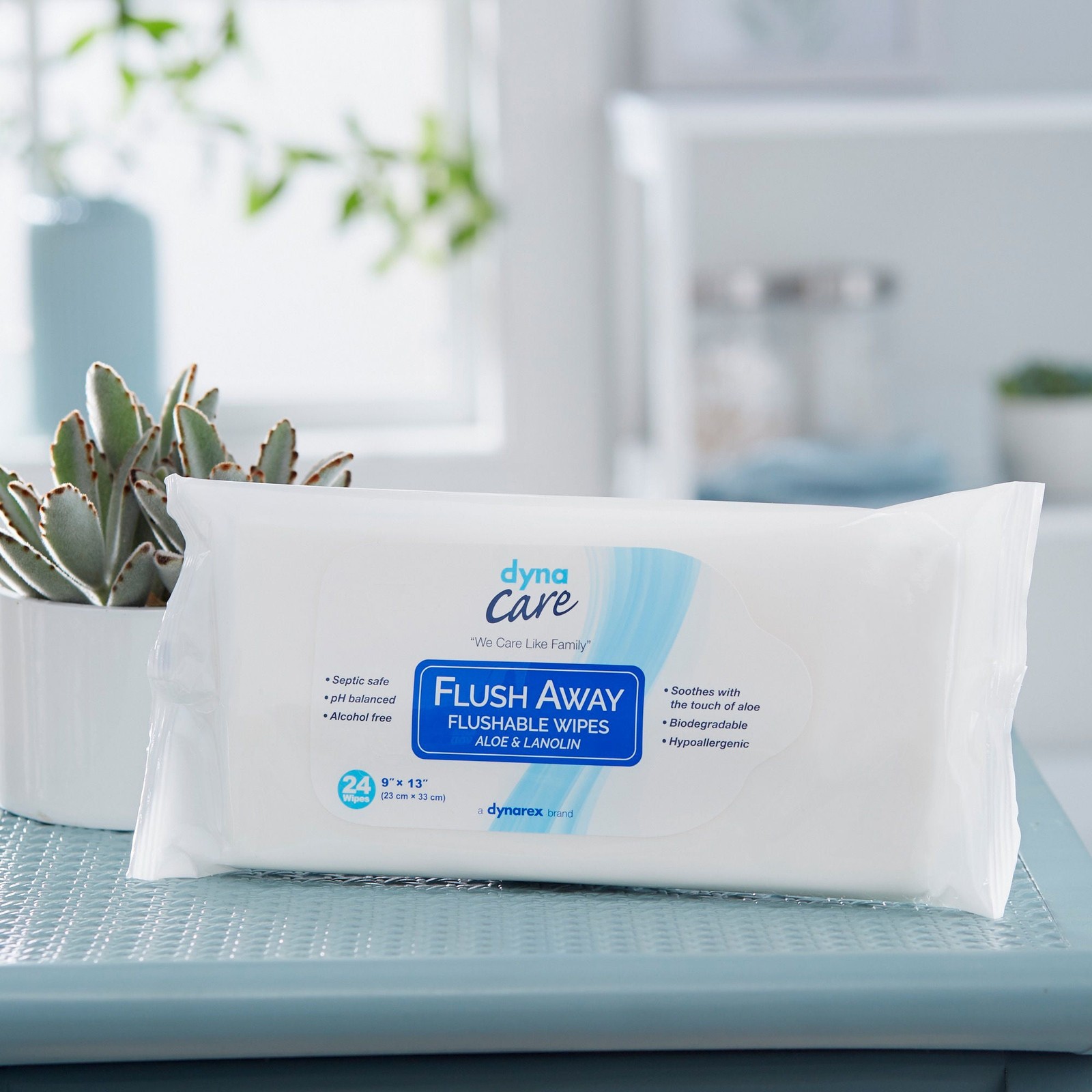 Flush Away Adult Flushable Personal Wipe 9 x 13″ 1322 24 Wipes