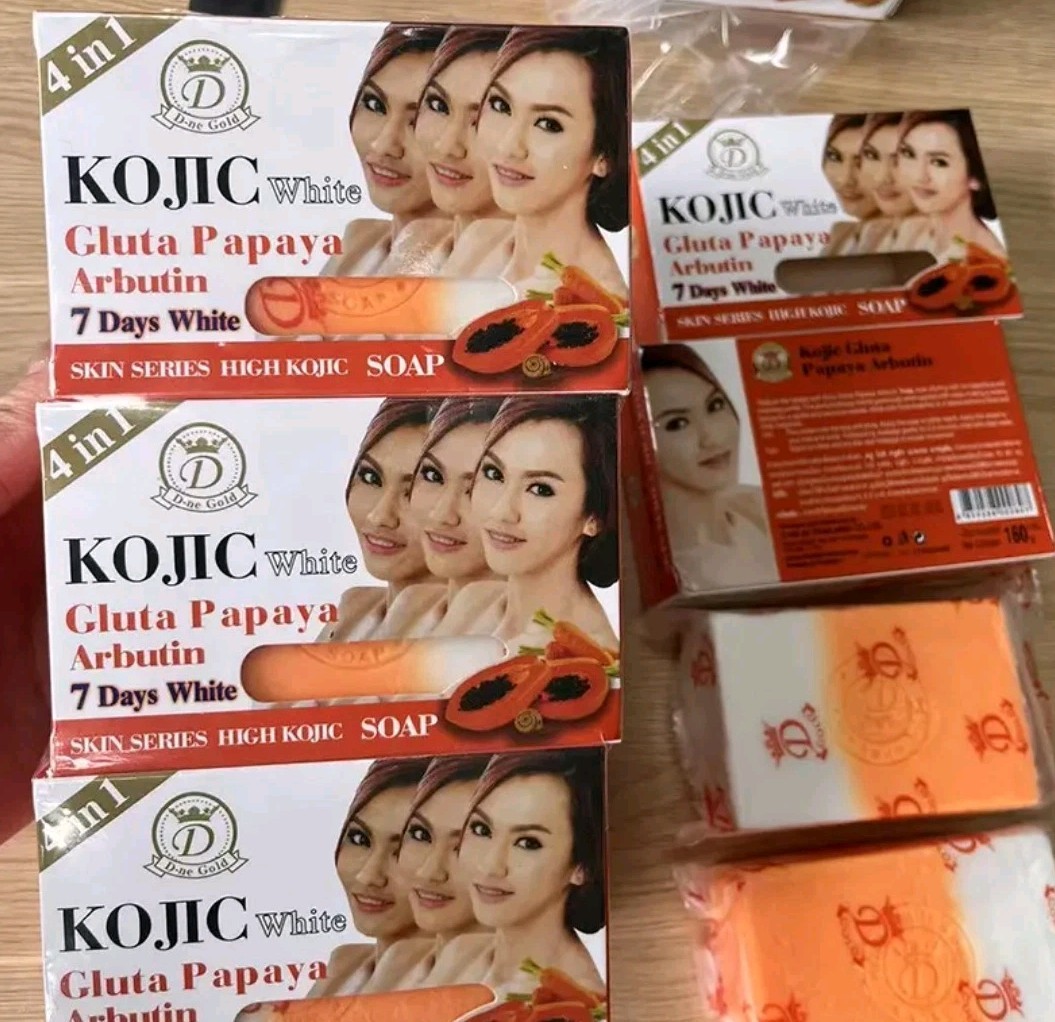 6-Pk Kojic Arbutin Brightening Bar Soap Skin Dark Spot Remover 160g [USA Stock]