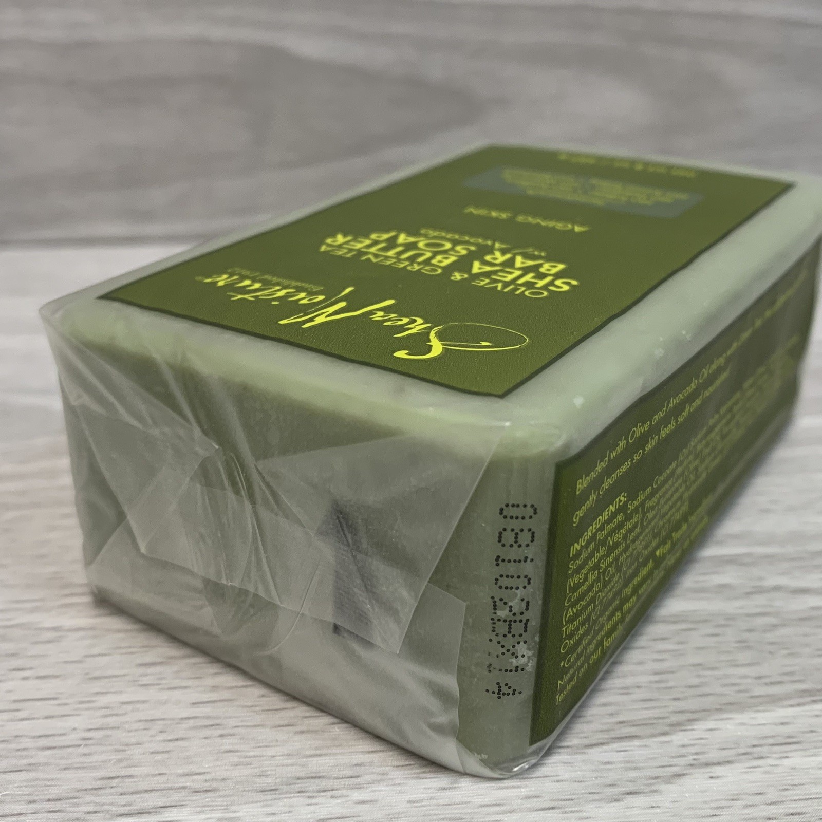 Shea Moisture Olive & Green Tea Shea Butter Bar Soap w Avocado Aging Skin 8 oz