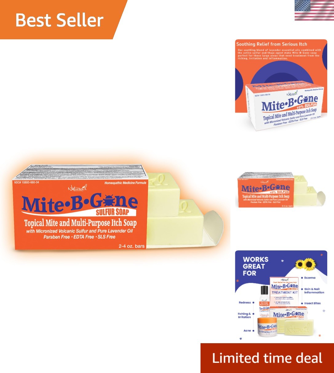 Soothing Soap with Volcanic Sulfur & Lavender – Fast Relief for Skin Irritations