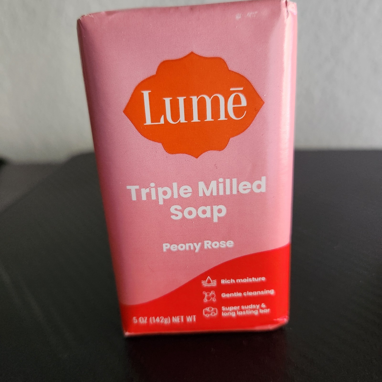 Lume Travel Size Body Wash Coconut & Full Size Triple Milled Soap Peony Rose
