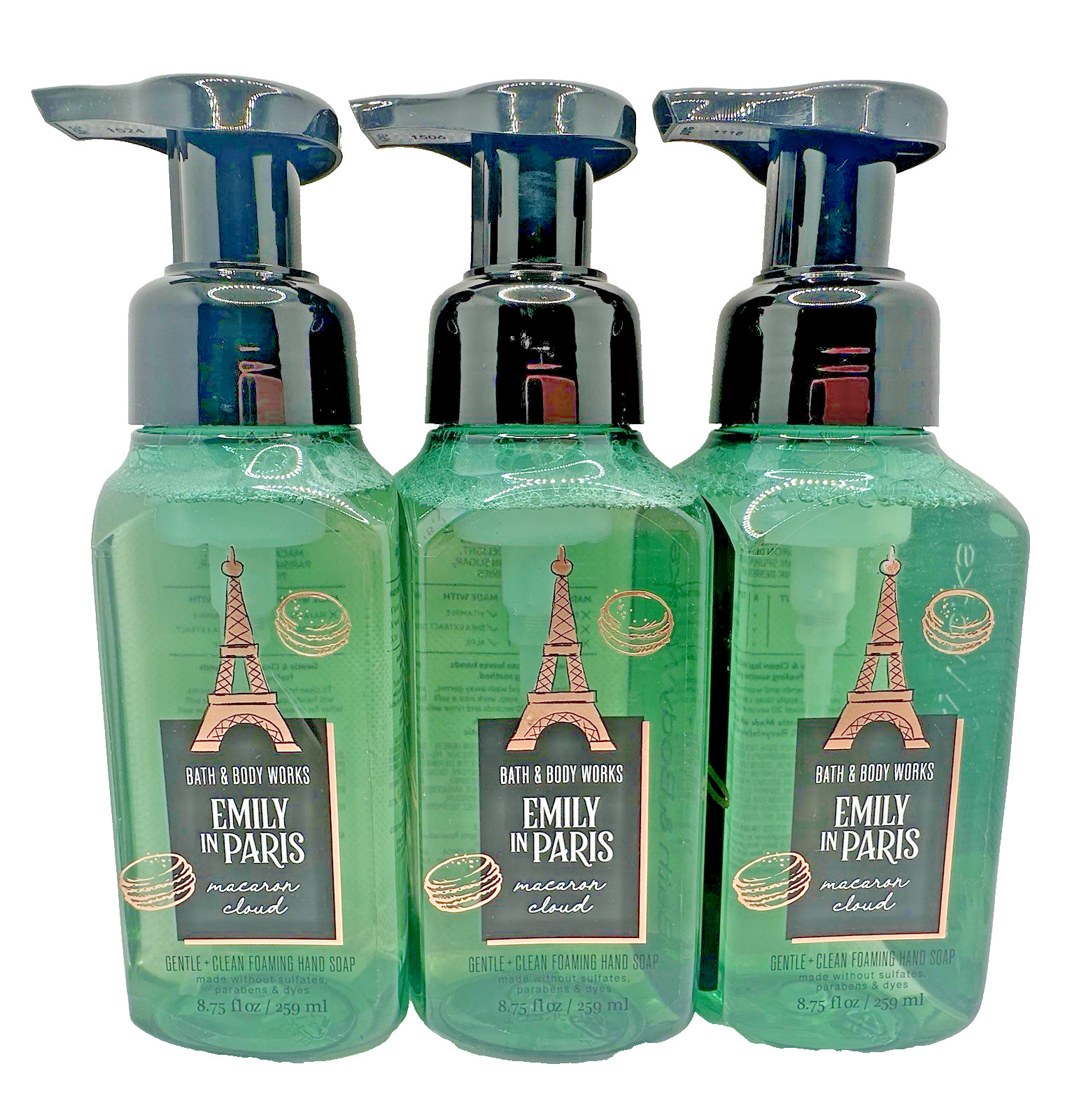Bath & Body Works Emily In Paris Macaron Cloud Foaming Hand Soap x3