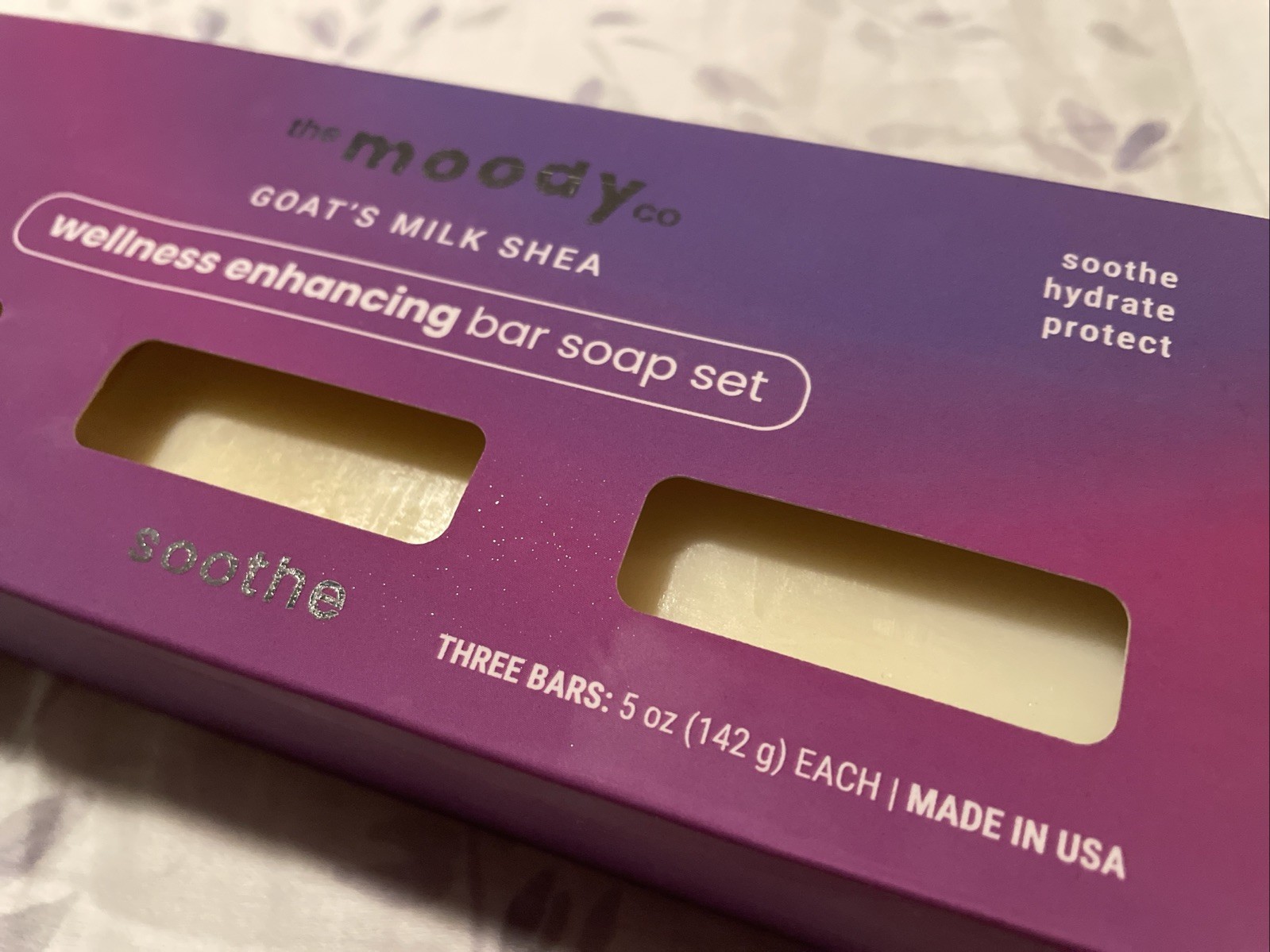 The Moody Co Wellness Enhancing Bar Soap 5oz Pack of 3