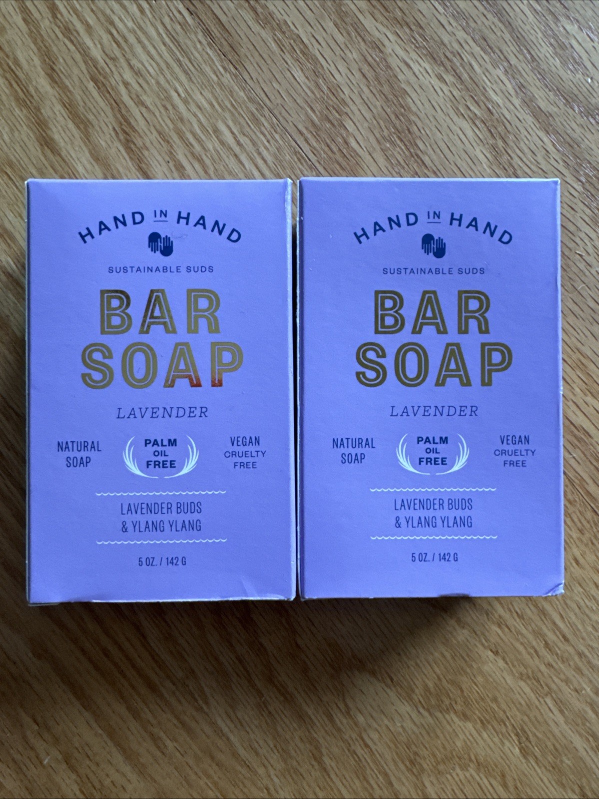 Hand in Hand Bar Soap, Lavender Buds & Ylang Ylang – LOT Of 2 – 5 oz ea NIB