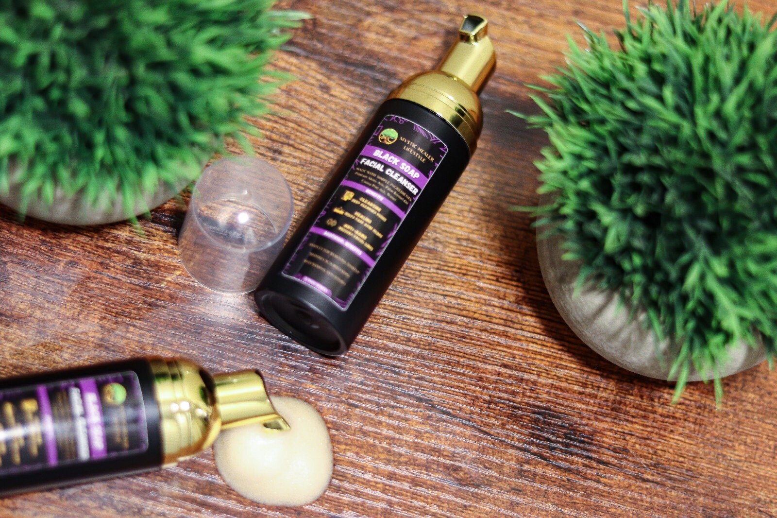Foaming Black Soap Facial Cleanser 2 OZ| Mystic Healer Lifestyle