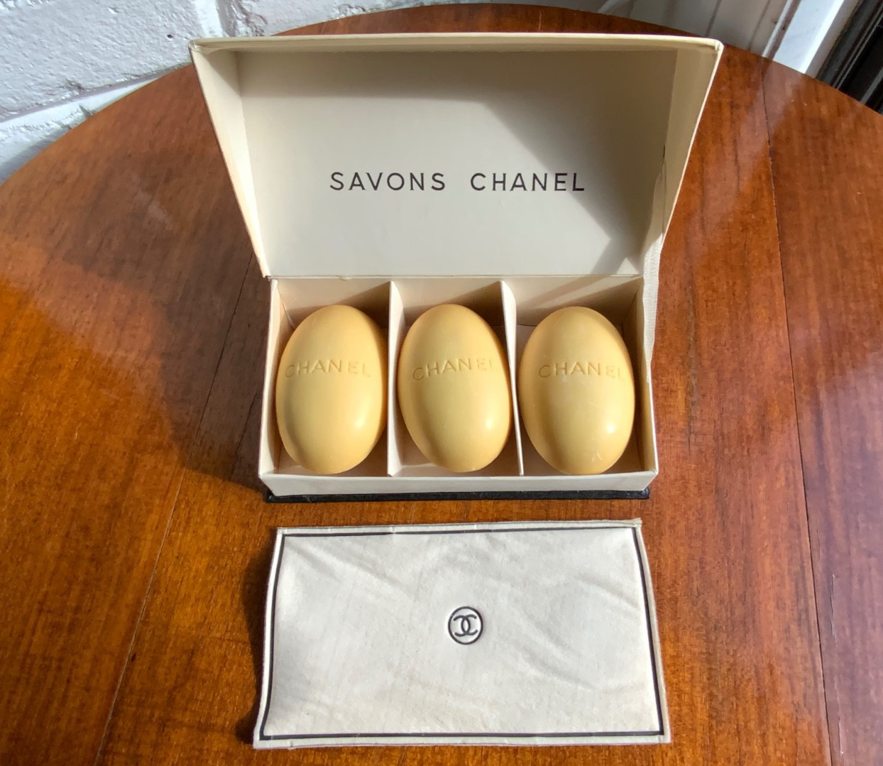 CHANEL Savons / Soap 1960s Oval RARE Original FULL Box Set of 3