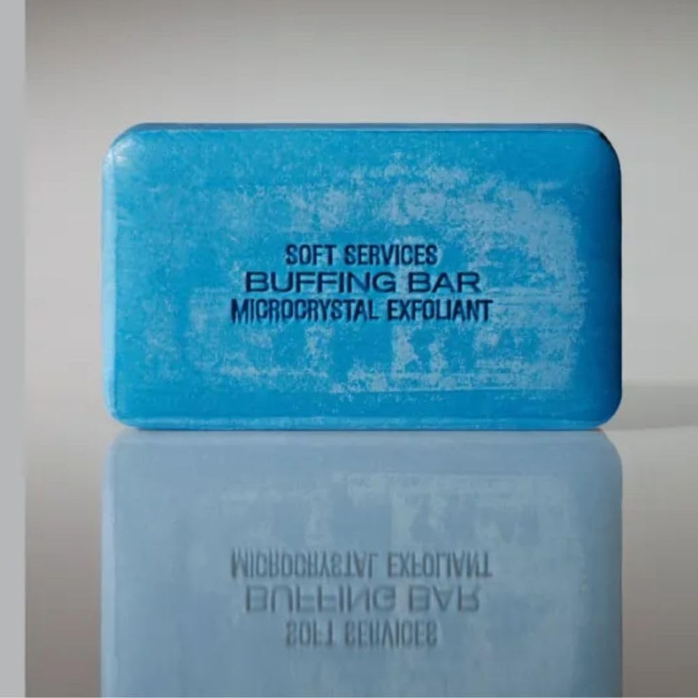 Soft Services Buffing Bar Exfoliating Body Bar for KP and Ingrown Hair (2 pack)