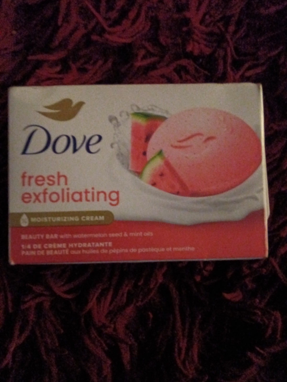 Rare One Bar Of Dove Fresh Exfoliating Watermelon Soap Moisturizing Cream