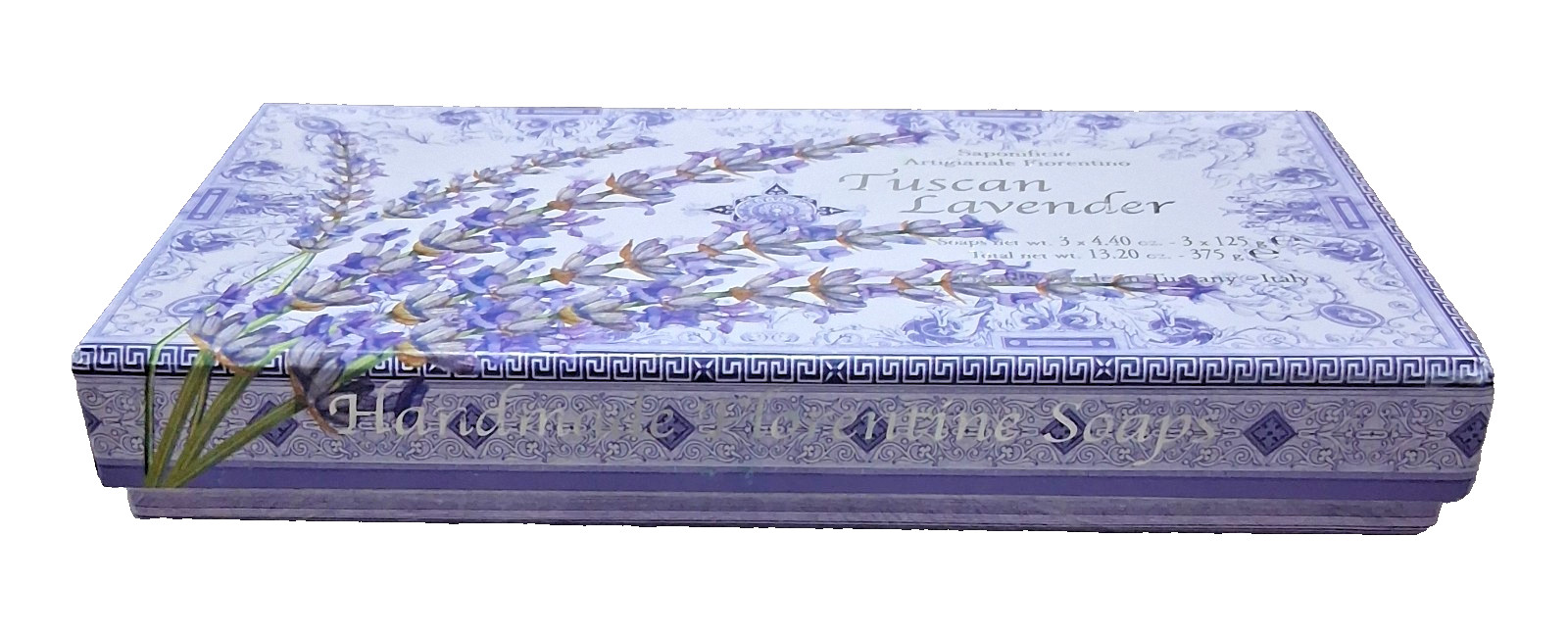 Saponificio Artigianale Fiorentino 3 Lavender Soap Bars 4.4 oz Tuscany Italy New