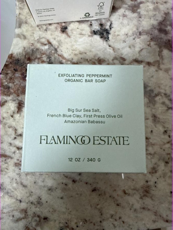 Flamingo Estate Organic Bar Soap Bundle Lot of 6 Peppermint Lavender Manuka New