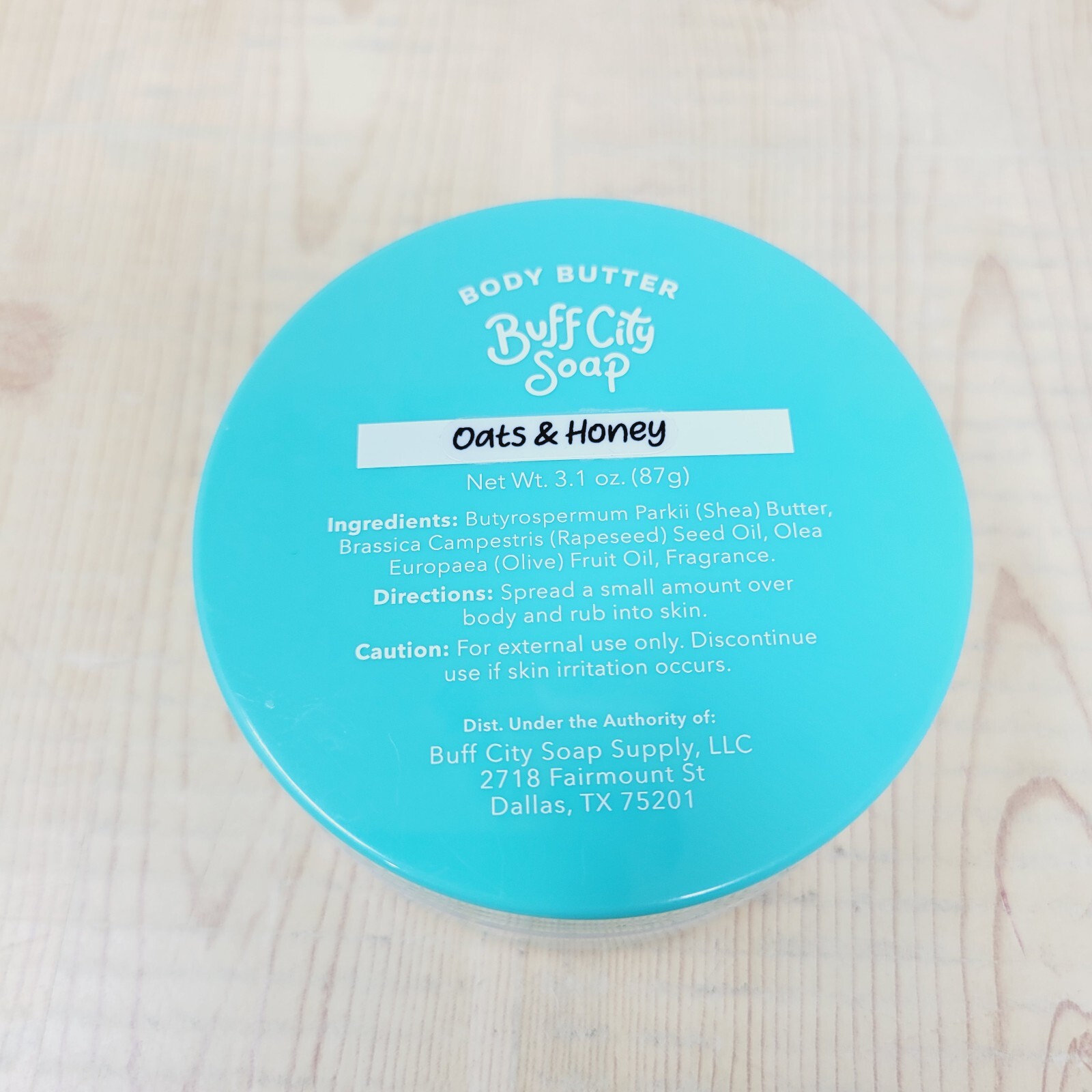 Buff City Soap Body Butter Oats & Honey
