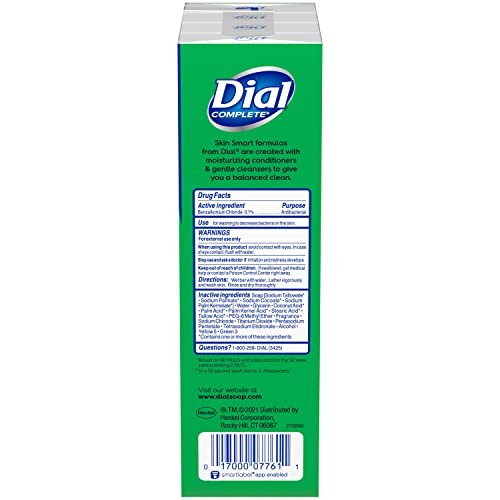 Dial Antibacterial Bar Soap, Refresh & Renew, 32 Ounce (Pack of 1), Green