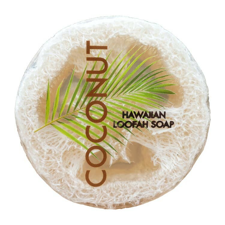 Maui Soap Co Loofah Soap – Coconut with Sea Salt & Kukui Oil