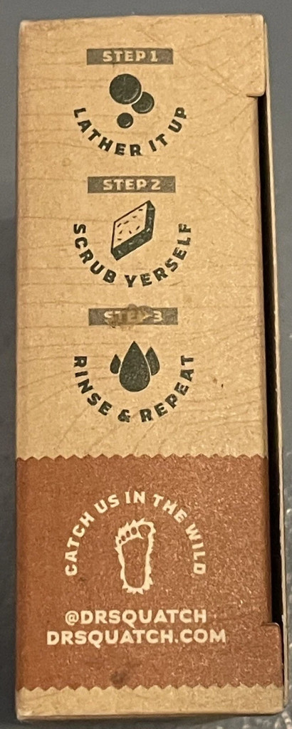 NIB DR. SQUATCH MEN’S NATURAL SOAP WOOD BARREL BOURBON 5 OZ BAR X 2 BARS