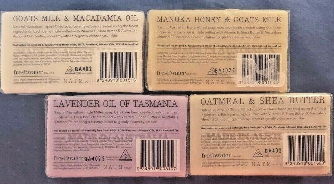 NATM~Tripled Milled Soap~7oz~Goat’s Milk~Lavender~Manuka Honey~Oatmeal~NIP