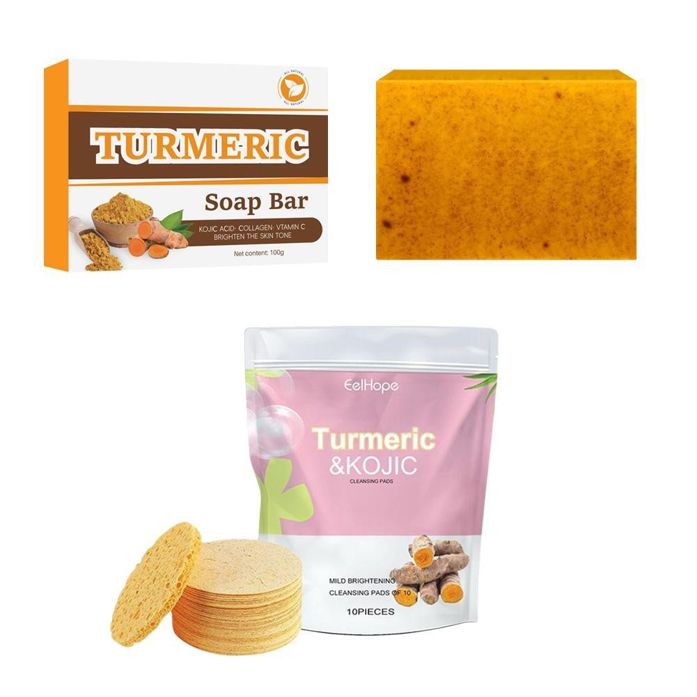 Honey Glow Soap Turmeric Kojic Bar, Lemon Acid Turmeric Face |U.S & Body R0G8