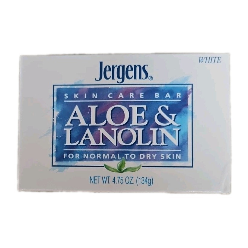 1 Bar Jergens Soap Aloe & Lanolin Skin Conditioning Bar 4.75 oz Vintage