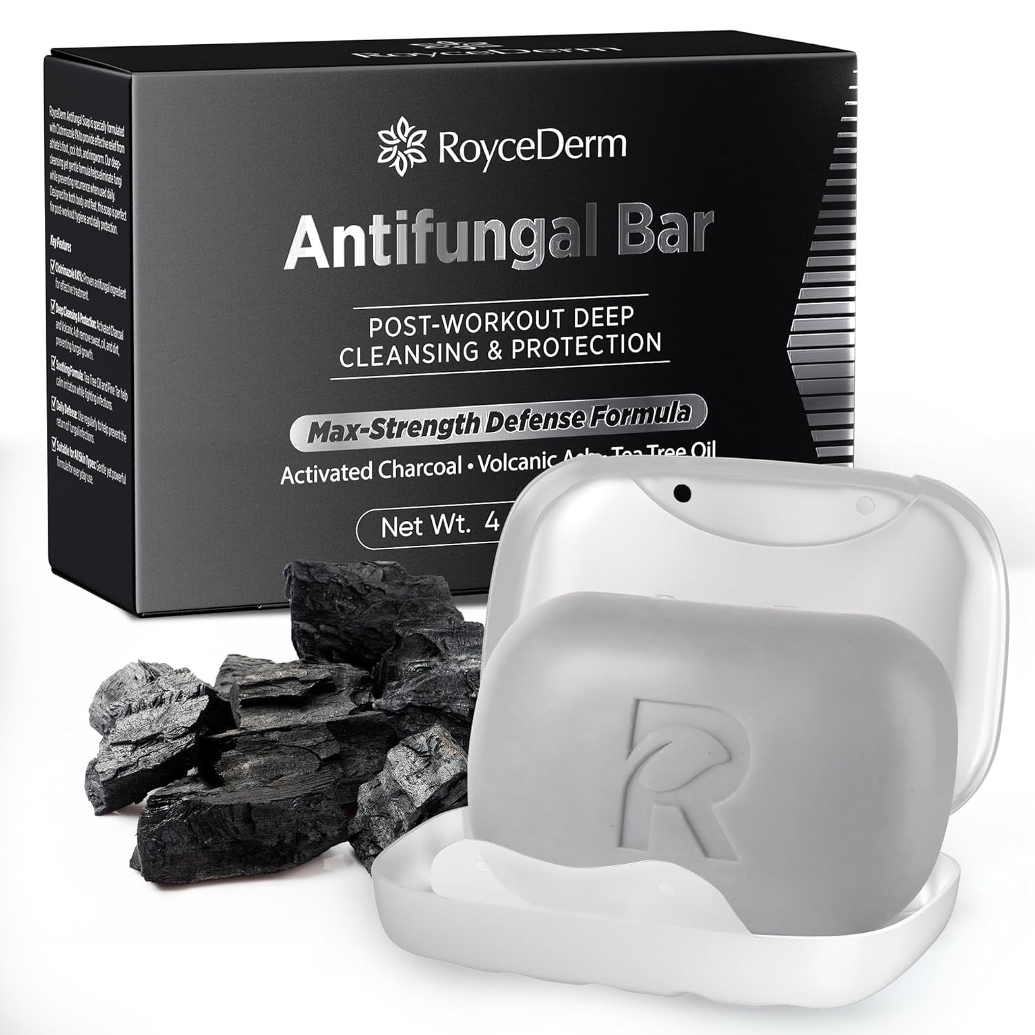 Roycederm Antifungal Soap Bar – Helps with Athlete’s Foot, Jock Itch, Ringworm f
