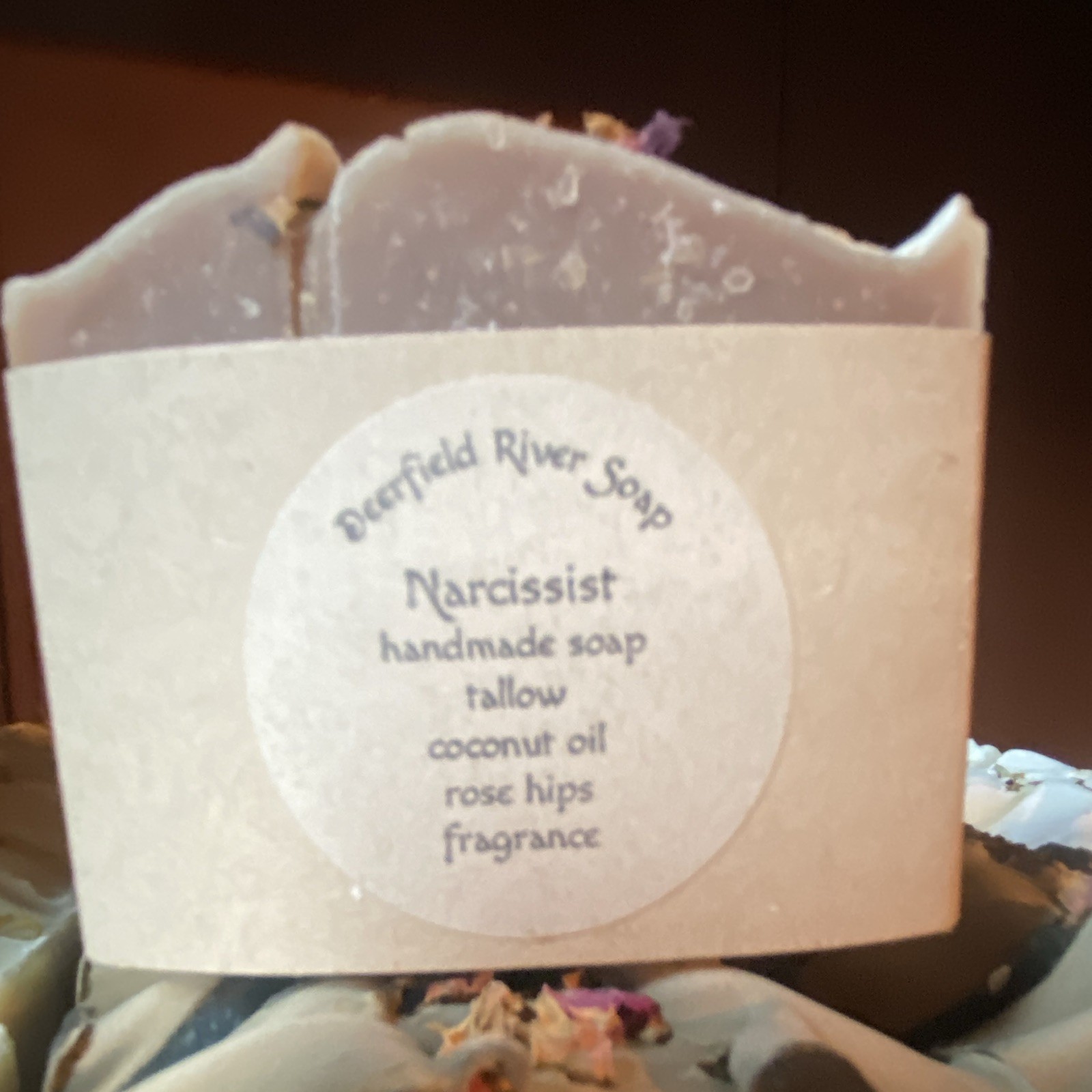 Deerfield River Soap Narcissist Handmade Bar Soap Tallow 3 oz