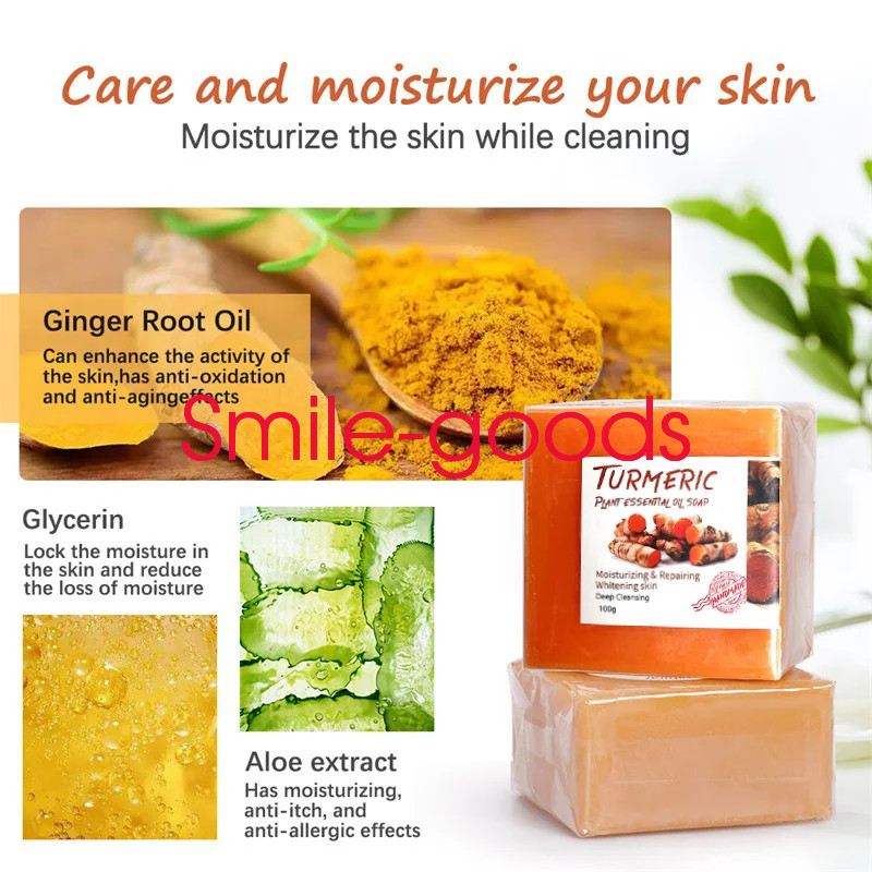 Tumeric Soap Turmeric Cream Whitening Ance blemish Corrector Dark Spots Brighter