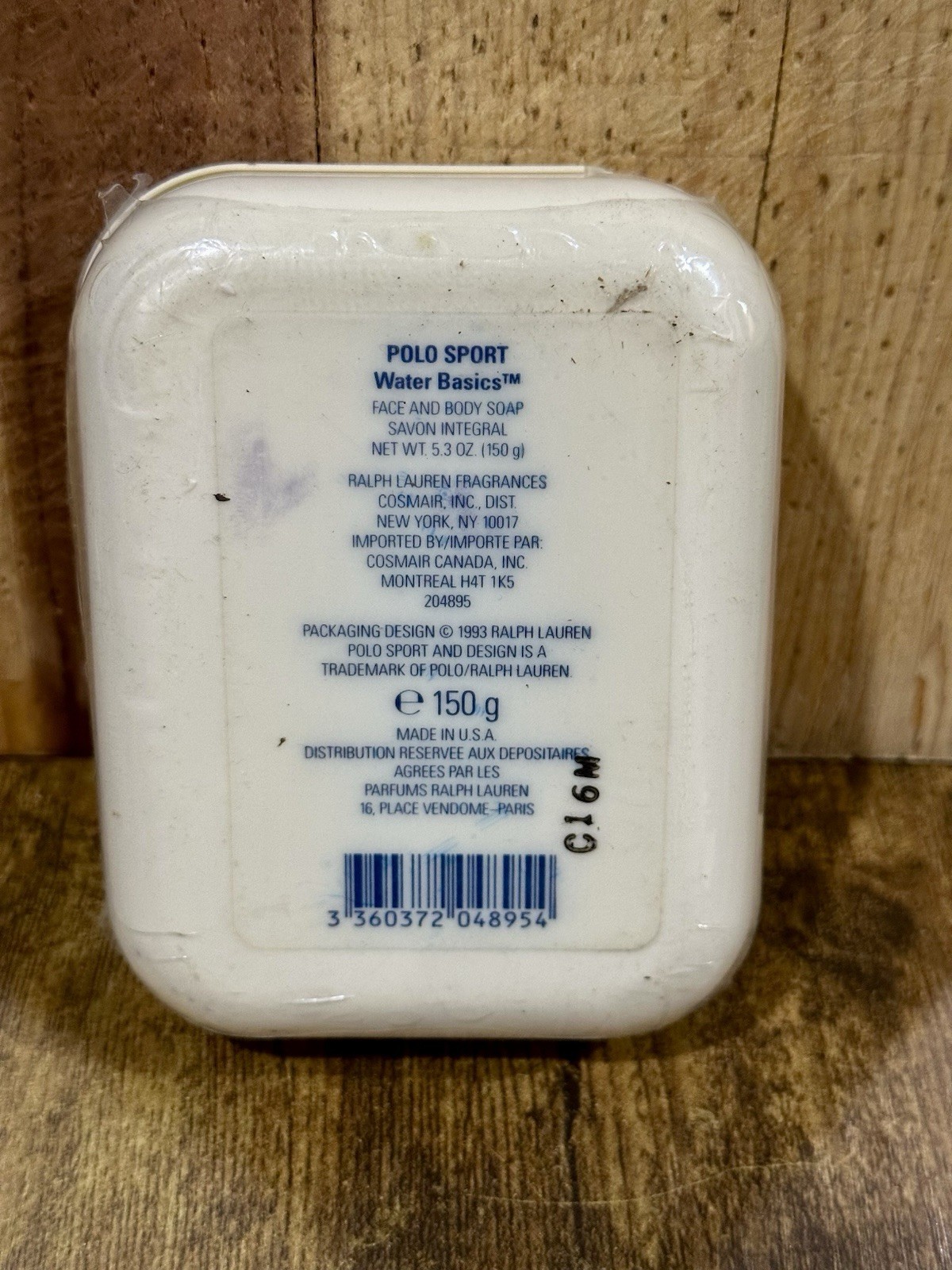 Vintage 1993 Polo Sport Ralph Lauren Face/Body Soap 5.3oz Sealed Read