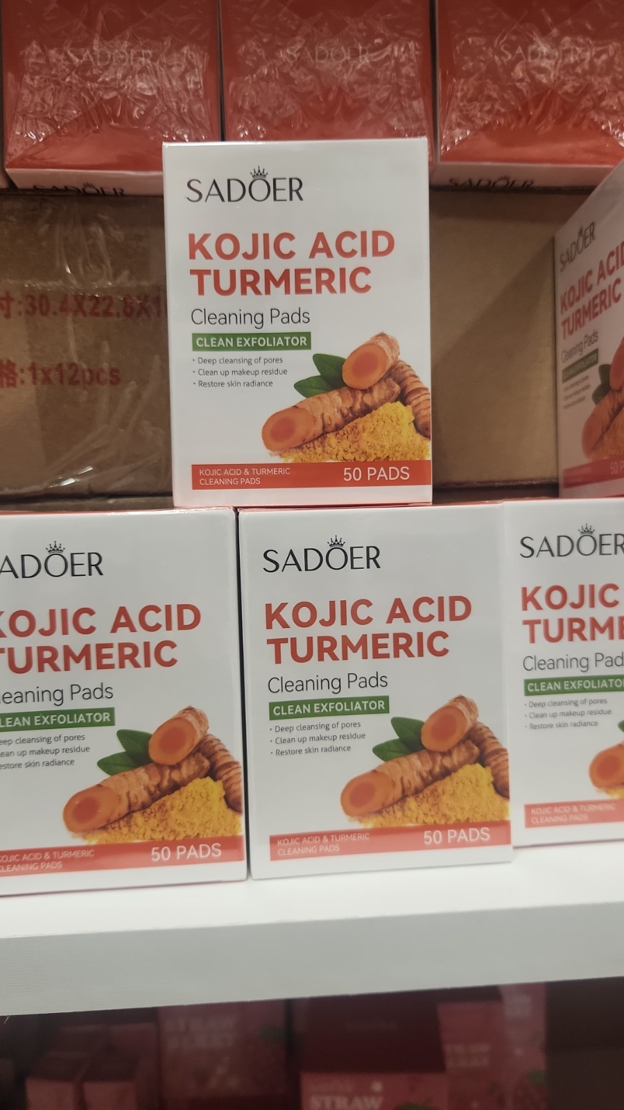 SADOER Turmeric Soap Bar Cleansing for Face & Body Acne Skin 1 oz