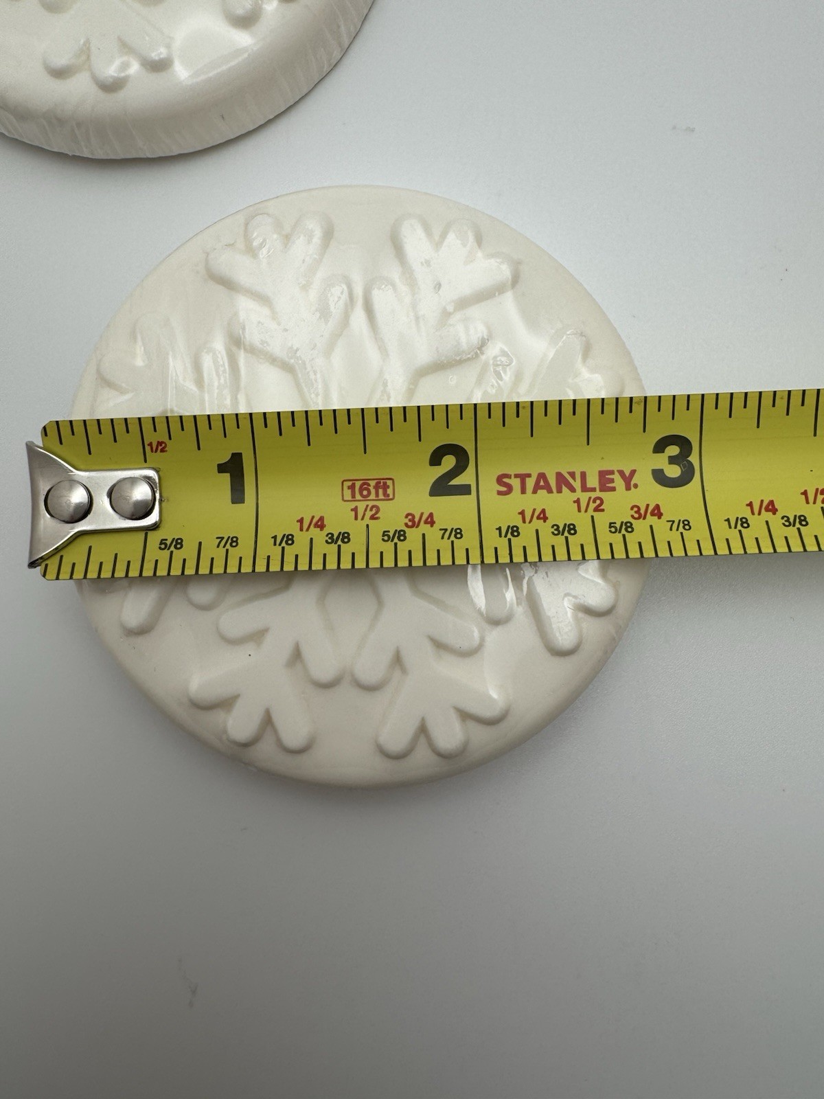 Crate & Barrel Snowflake Guest Soap Set of 3 White NWT Sealed USA