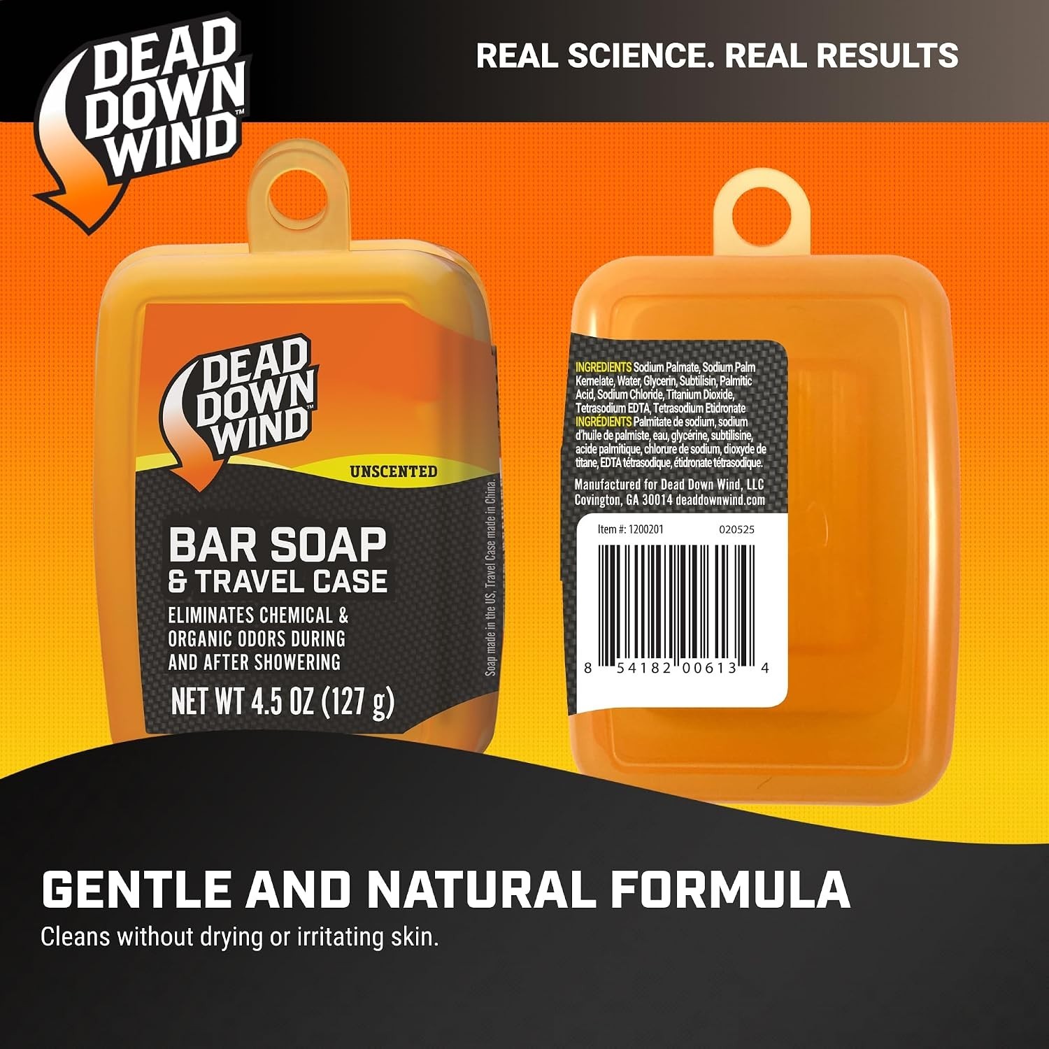 Biodegradable Bar Soap with Travel Case for Camping and Outdoor Activities