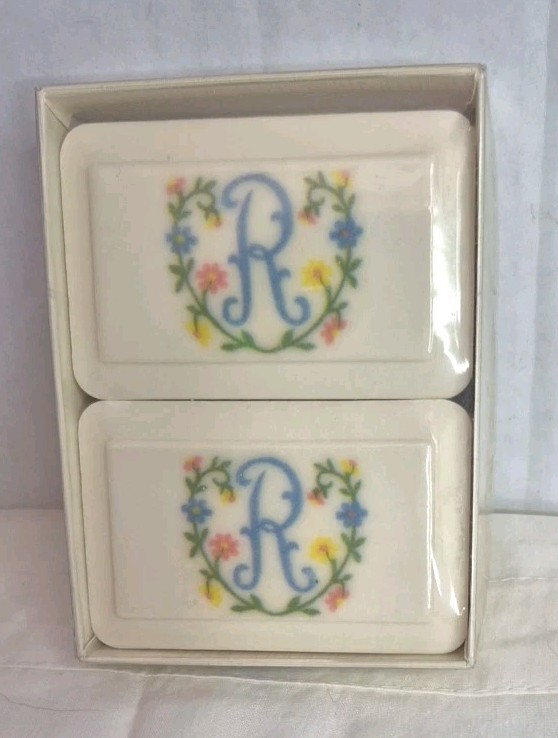 Vintage Katherine Gray Inc Soap Initial “R” French Milled Soap