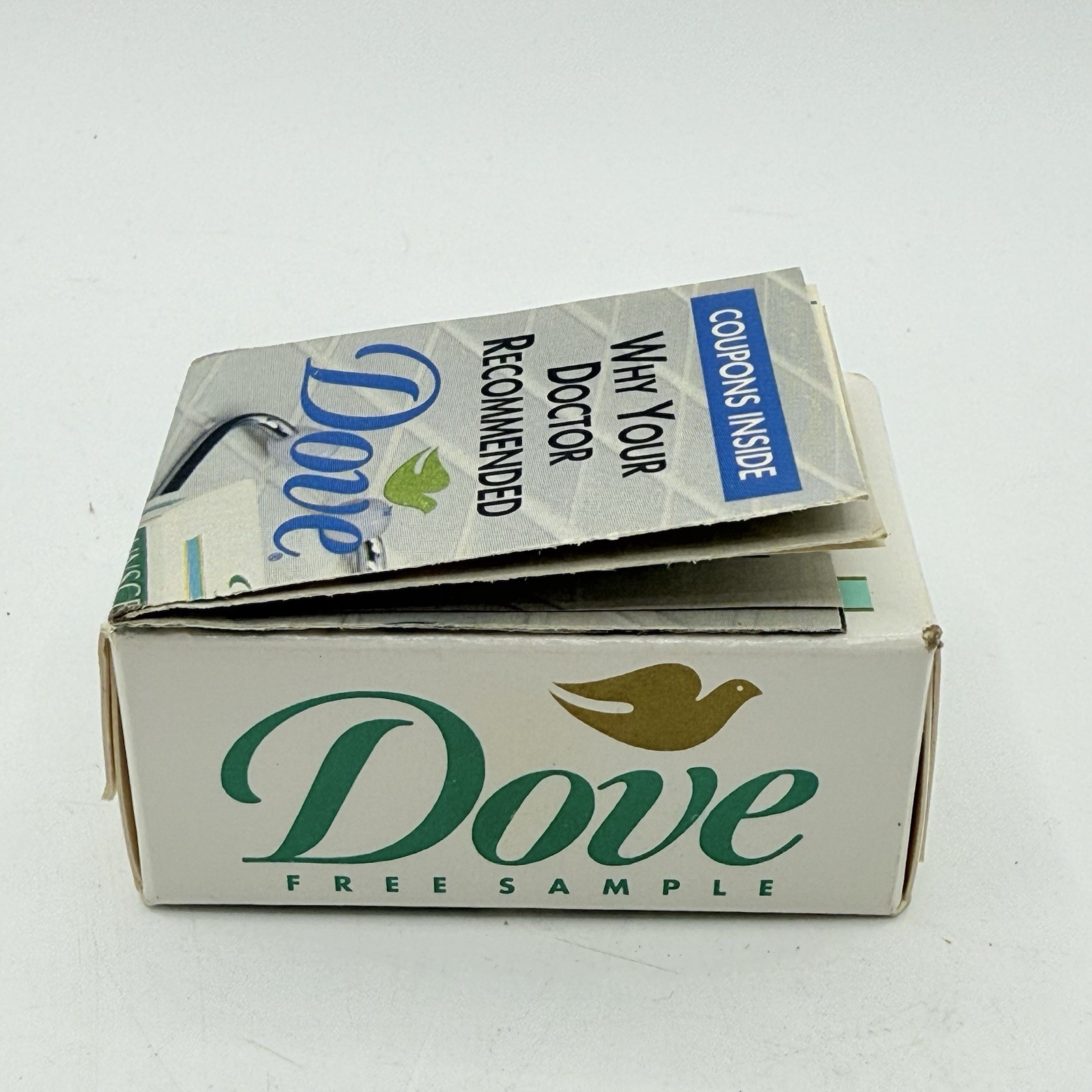 1990s dove beauty bar unscented 1oz 1/4 moisturizing cream Collectible Ephemera