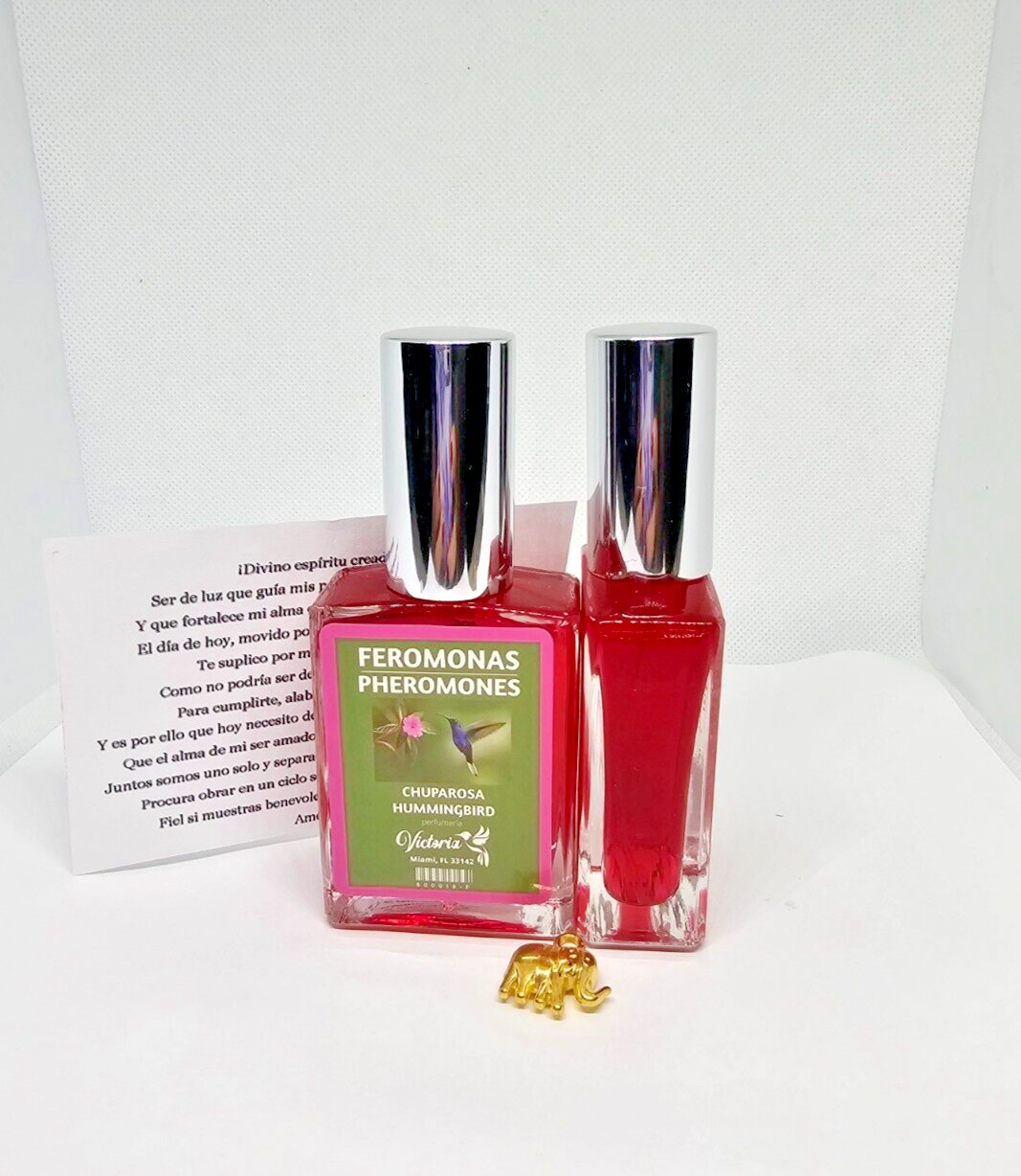 PERFUME CHUPAROSA CON FEROMONAS / HUMMINGBIRD DOMINA ATRAE A TU SER AMADO 1PC