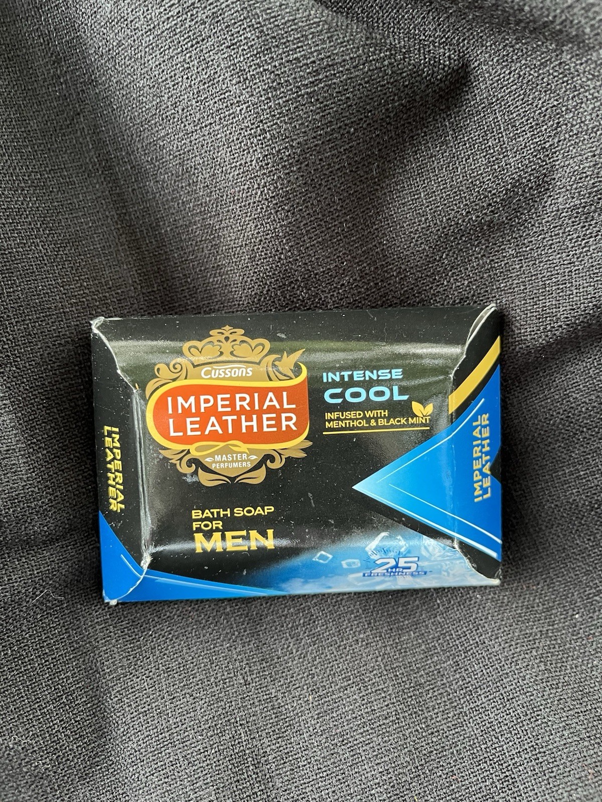 Men Soap Intense Cool Imperial Leather Infused Menthol & Black Mint Fresh 25hrs