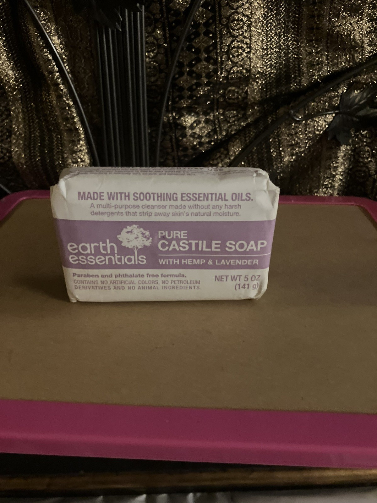 CASTILE SOAP-WITH HEMP & LAVENDER/5 OUNCE BY EARTH ESSENTIALS
