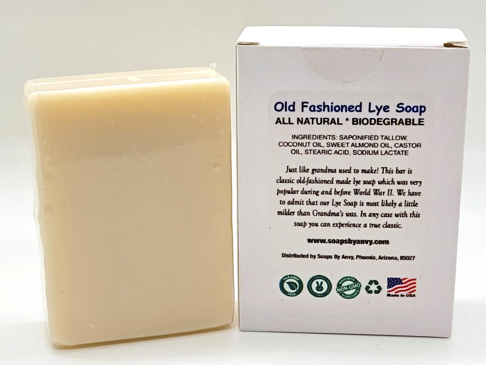 Handmade Old Fashioned Lye Soap w/Coconut Oil & More Natural & Organic